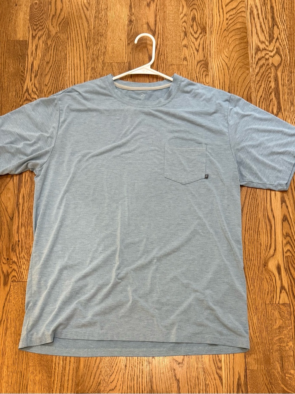 Free Fly Apparel Light Blue Short Sleeve Pocket Tee